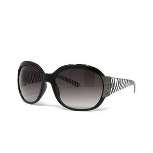 Guess Women's Fashion Sunglasses Black/Zebra Grey Gradient Lens NEW!